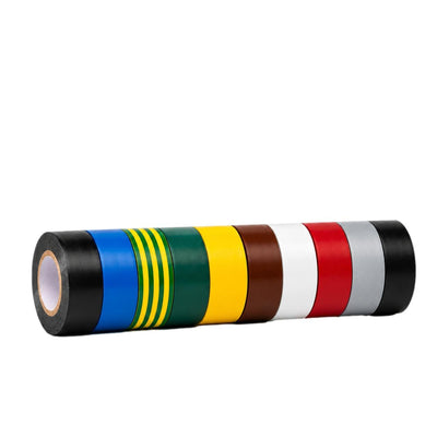 Electrical Insulation Tape PVC Flame Retardant 10 Roll Multi Pack 19mm x 5m