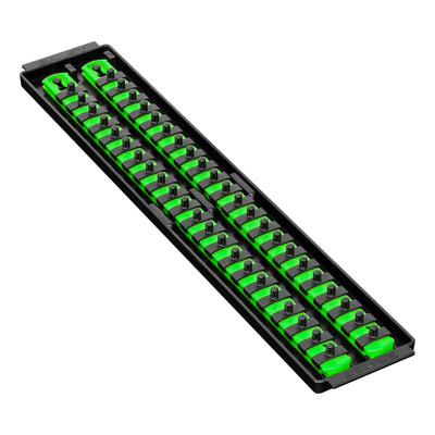 Ernst 8483 1/4" 2-Rail Socket Boss Storage Organiser Twist Lock 18" Green