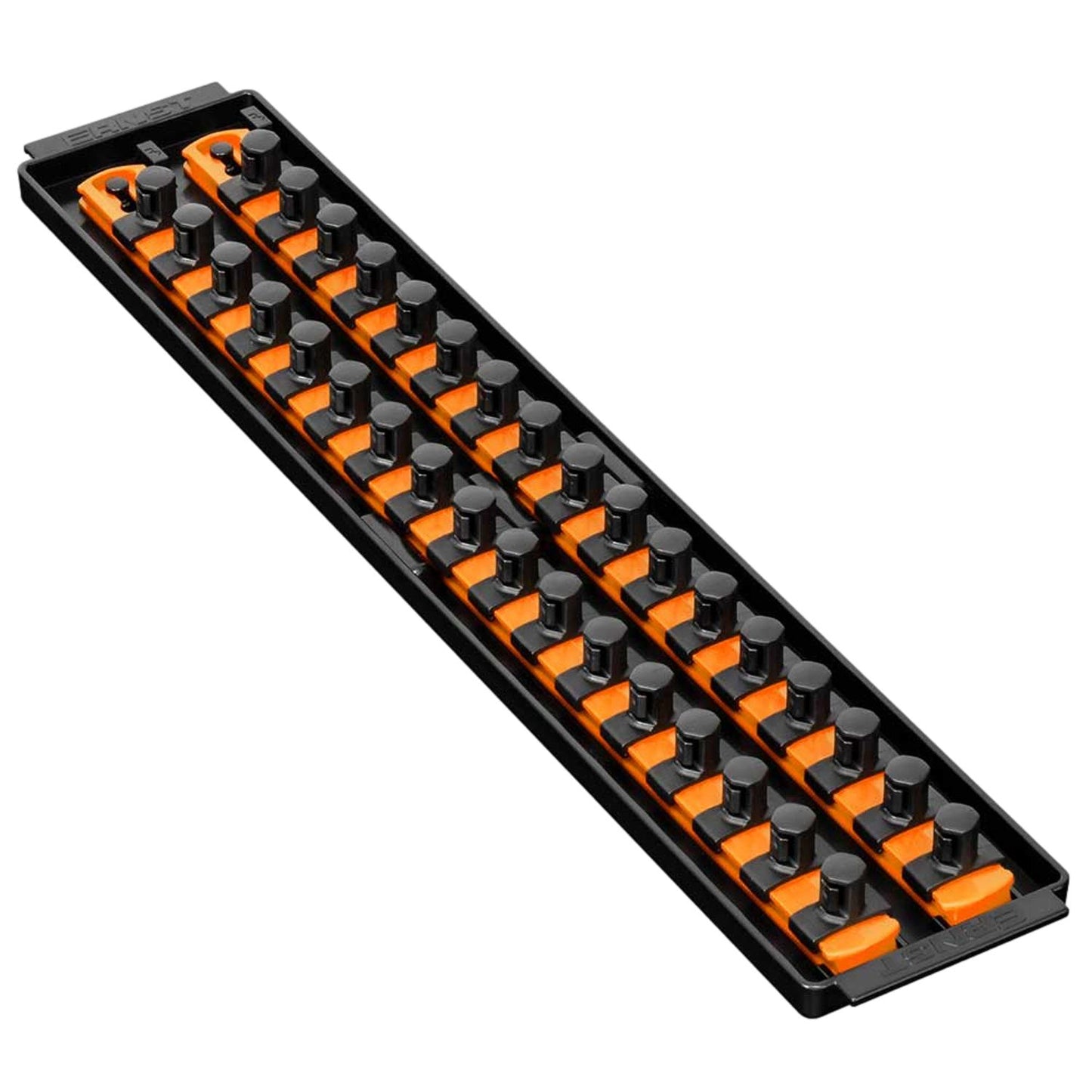 Ernst 8488 1/2" 2-Rail Socket Boss Storage Organiser Twist Lock 18” Orange