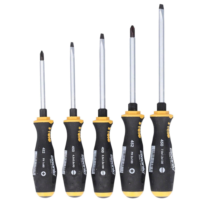Felo Screwdriver Set Ergonic Hammer Cap SL / PH 1+2 5 Piece