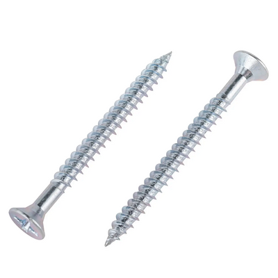 Screw-Tite Pozi Countersunk Zinc Plated Screws 5mm x 75mm 100 Pack