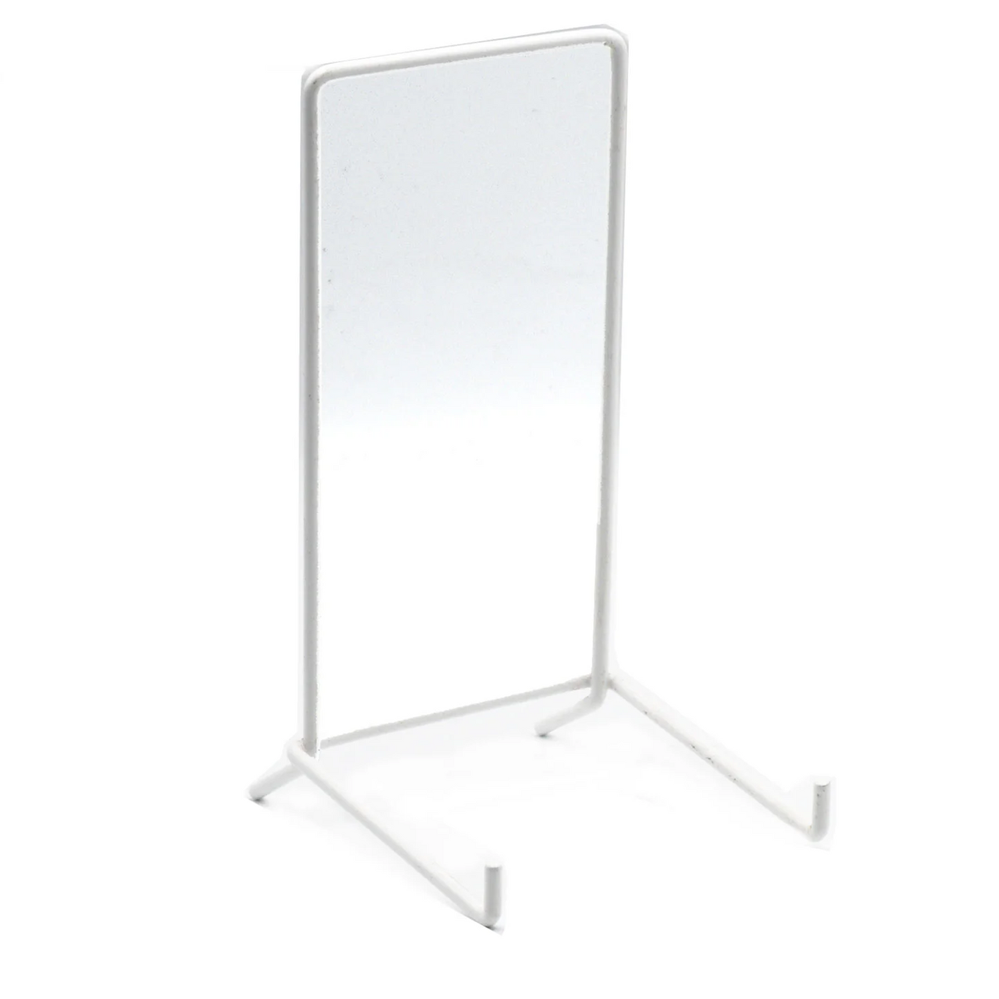 JES Extra Large 165mm Wire Strut Plate Display Stand White (Size 6, 10 Pack)