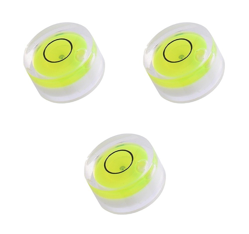 Taskar 12mm Mini Round Bullseye Bubble Spirit Level (3 Pack)