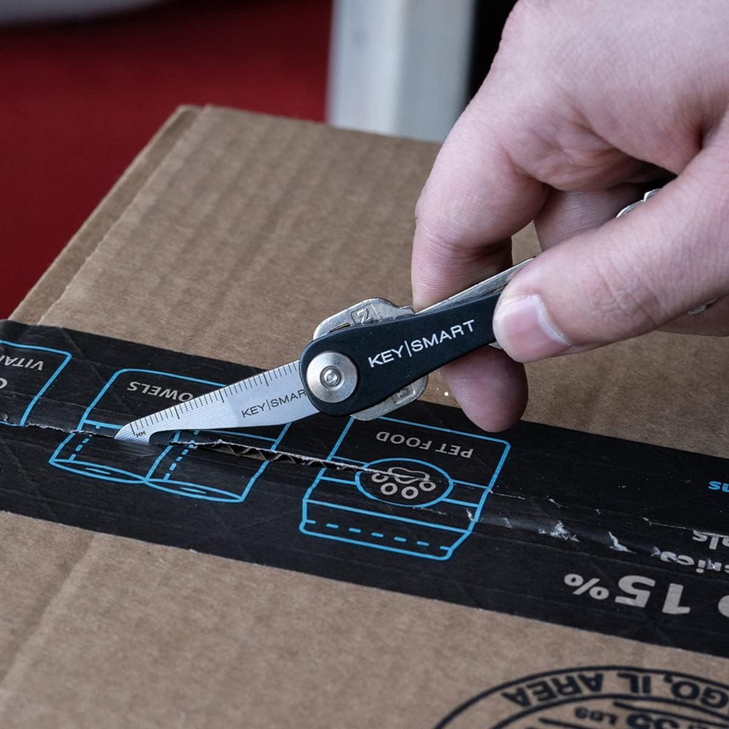 KeySmart Multi-Tool 5-in-1 Keyring Tool Stainless Steel