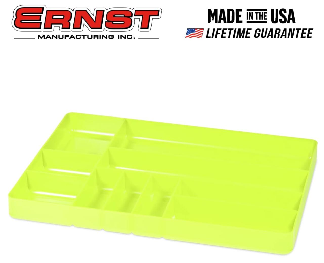 Ernst 5017HV Tool Organiser Tray Hi-Viz 10 Compartment 