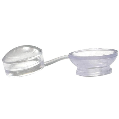 Corrugated Roofing Screw Strap Caps Clear Plastic (500 Pack)