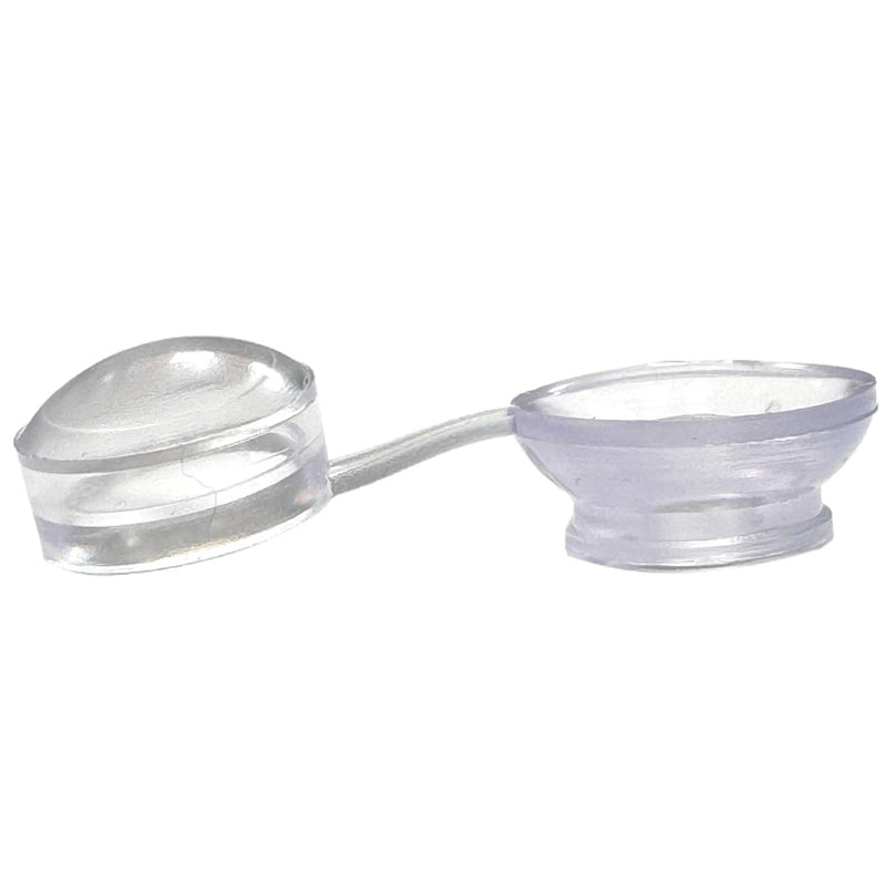Corrugated Roofing Screw Strap Caps Clear Plastic (500 Pack)