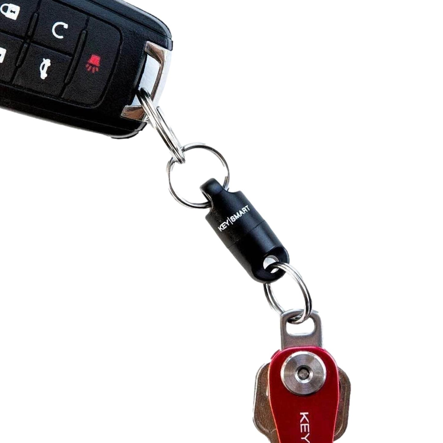 KeySmart MagConnect Magnetic Keyring Quick Connect Black