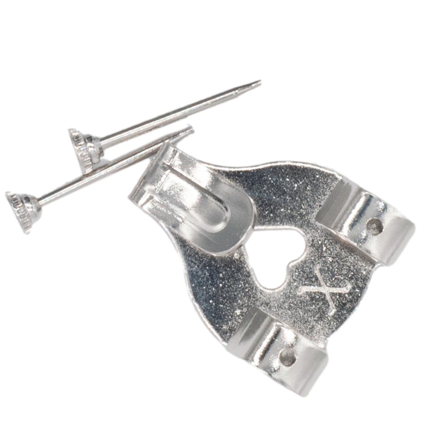 X Picture Hooks Nickel Plated + Pins No.3 Pack of 3 Chrome/Silver