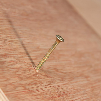 TimCo Solo 5.0 x 60mm Yellow Wood Screw Pozi CS (200 Pack)