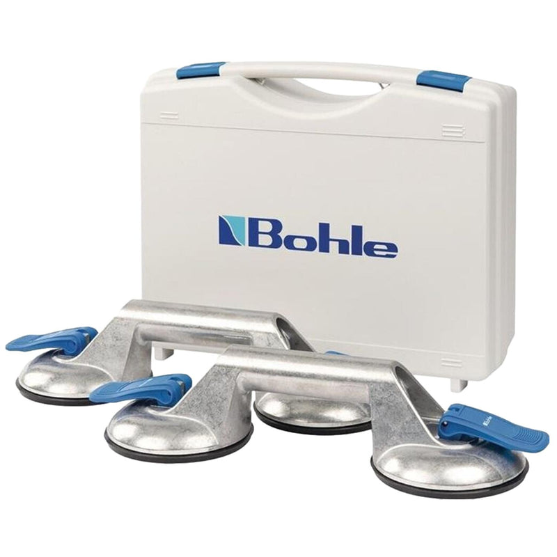 Veribor Glass Suction Lifter 2-Cup (2 Pack) & Case - Aluminium S2.421
