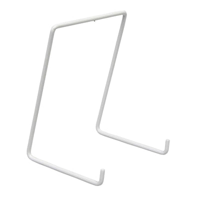 JES Large 140mm Wire Plate Stand White (Size 6, 10 Pack)