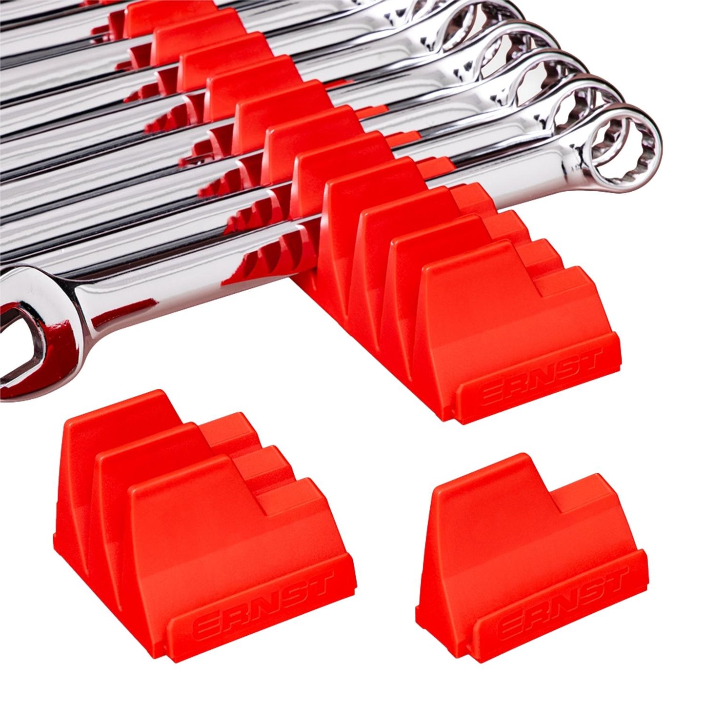 Ernst Wrench Pro 40 Tool Spanner Storage Organiser Red 5412