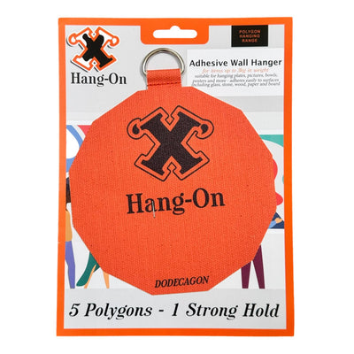 X Hang-On Adhesive Wall Plate Hanger 150mm (Dodecagon) For Pictures, Plates Etc