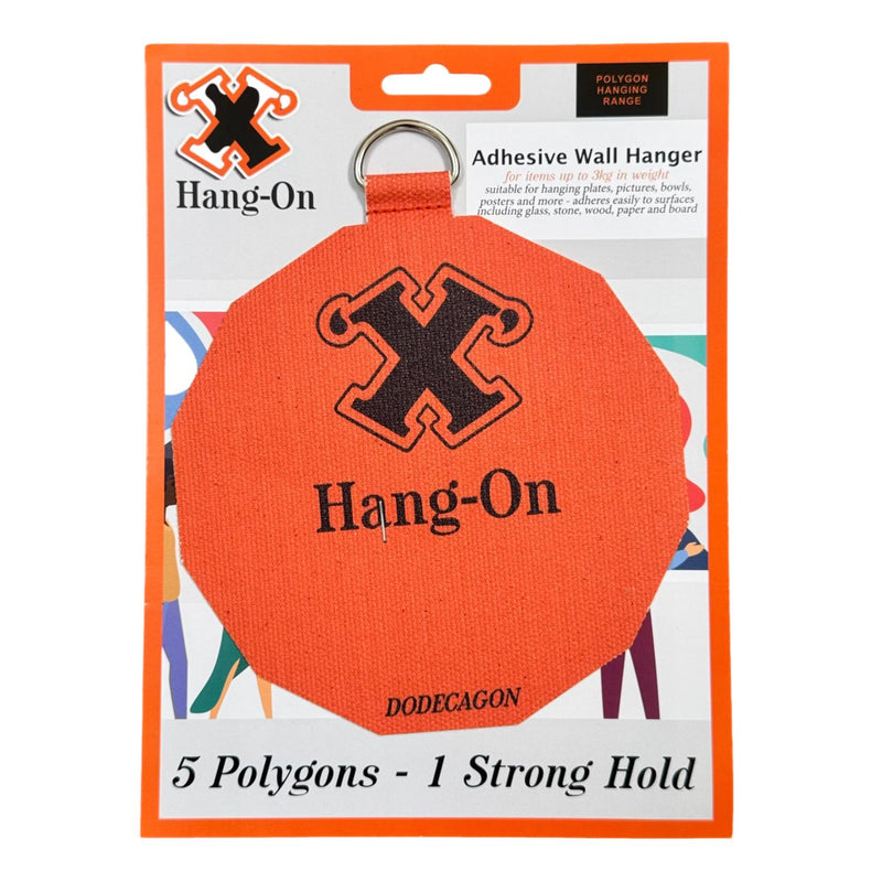 X Hang-On Adhesive Wall Plate Hanger 150mm (Dodecagon) For Pictures, Plates Etc