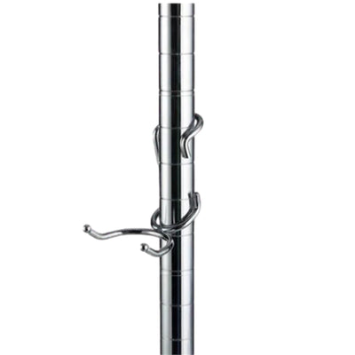PoleHooks Chrome Wire Shelving C Hooks (5 Pack)