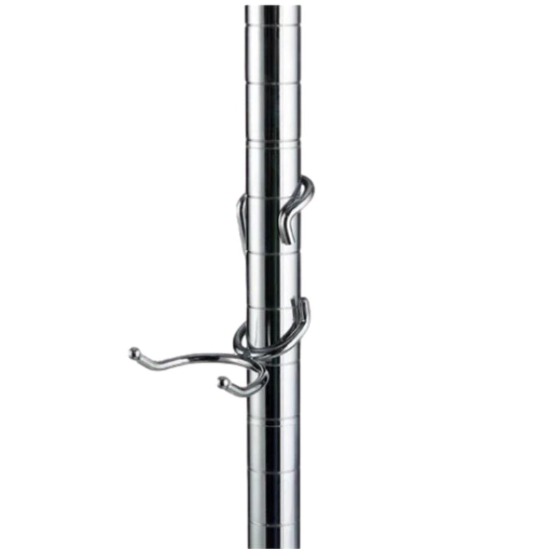PoleHooks Chrome Wire Shelving C Hooks (5 Pack)