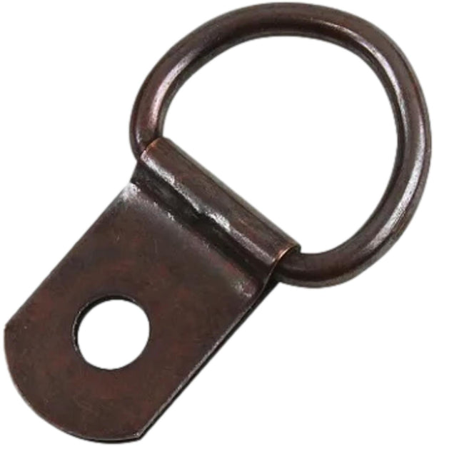 Taskar Bronze Picture Hanging D Rings & Screws (10 Pack)