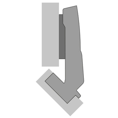 Hettich Sensys W45 8639i Corner Cabinet Hinges & Mounts (2 Pack)