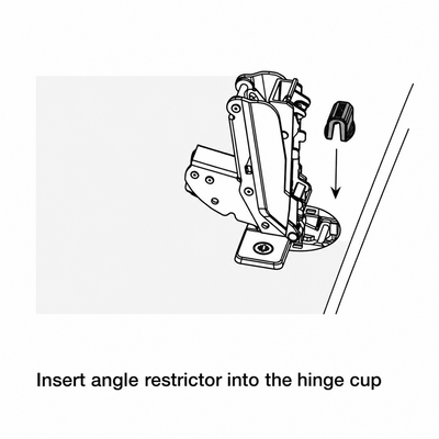 Titus Hinge Opening Angle Restrictor For 170° Wide Angle Hinges