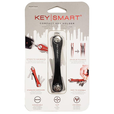 KeySmart Original Compact Keyring Key Holder Black