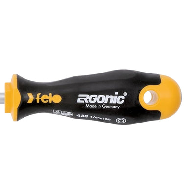 Felo Screwdriver Ergonic Bitholder Driver 1/4" x 100mm
