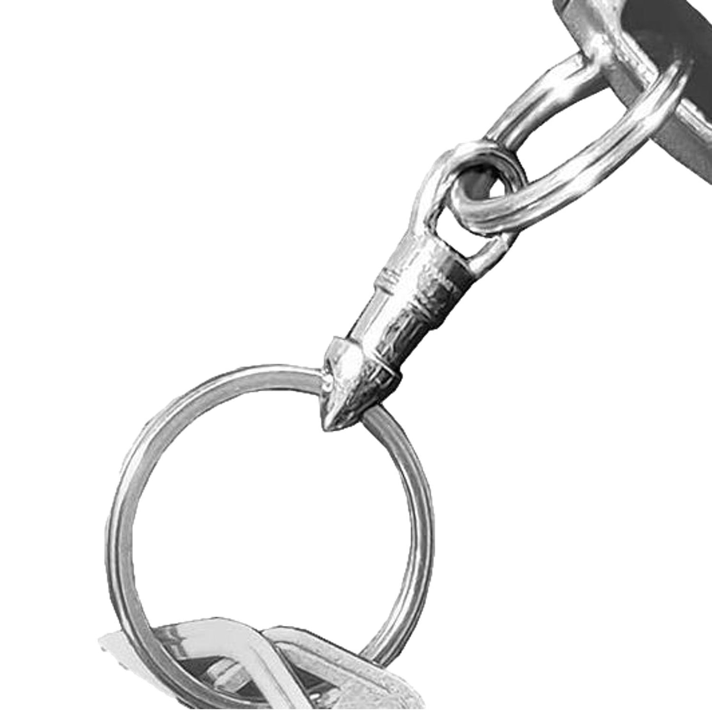 KeySmart KeyConnect Rotating Keyring Connector Stainless Steel