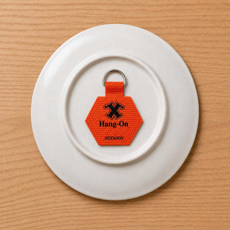 X Hang-On Adhesive Wall Plate Hanger 60mm (Hexagon) For Plates, Pictures Etc
