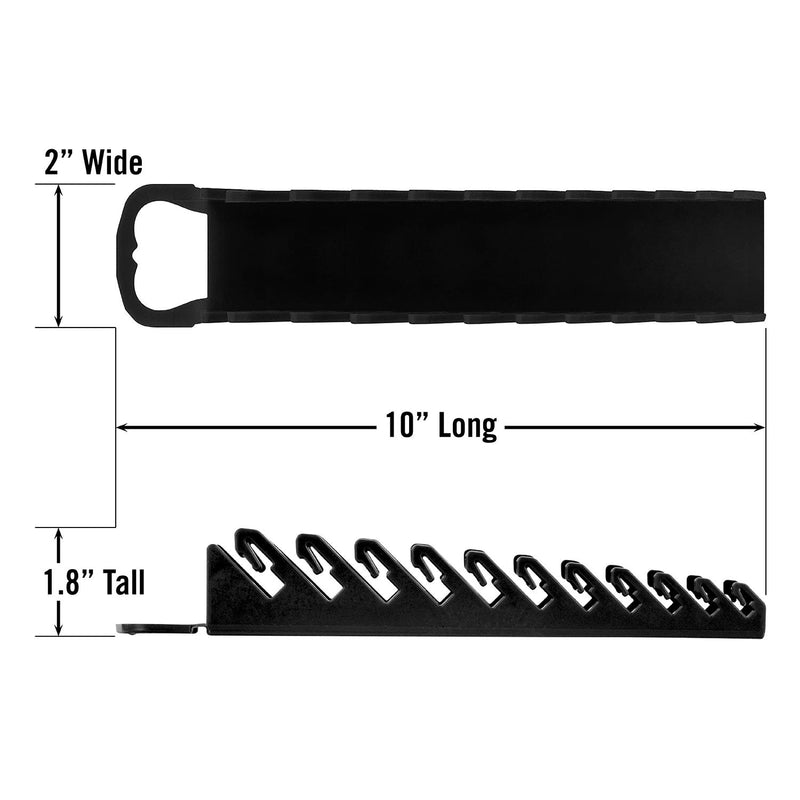 Ernst Spanner/Wrench Organiser 11 Stubby Tool Gripper Black 5077