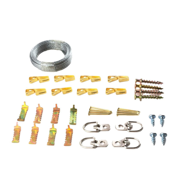 Hangman Picture Hanging Kit with Bearclaw Hangers & Hanging Wire