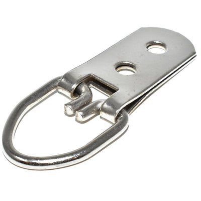 D Ring Heavy Duty Hanger Nickel 58mm/2.3" 20kg Pack of 10