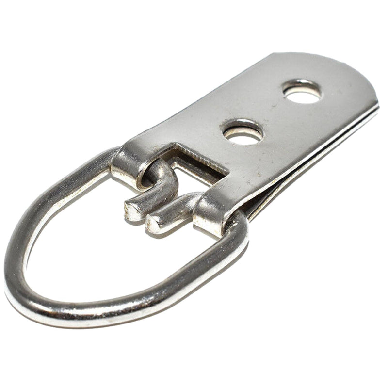 D Ring Heavy Duty Hanger Nickel 58mm/2.3" 20kg Pack of 10