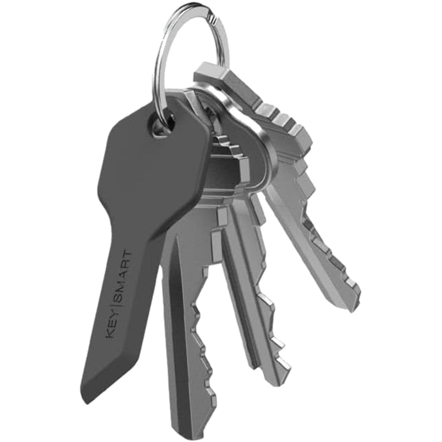KeySmart Box Cutter Finger-Friendly Keyring Black