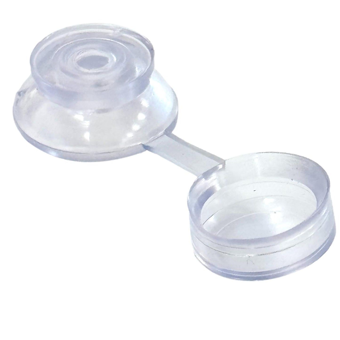 Clear Roofing Strap Caps & 2" Woodscrews (100 Pack)
