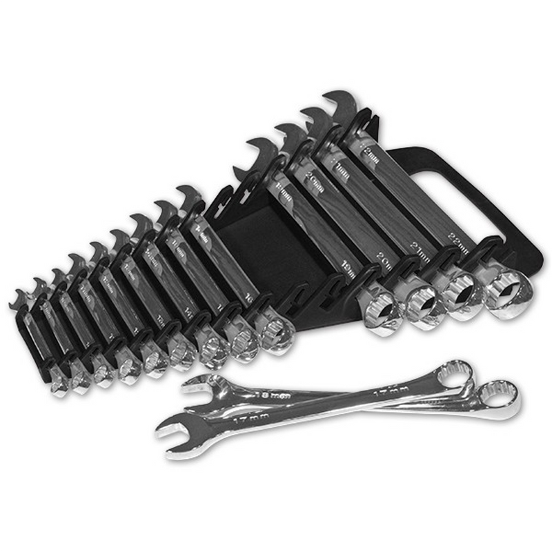 Ernst 15 Tool Gripper Spanner/Wrench Organiser Black 5089