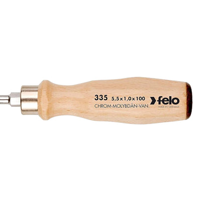 Felo Screwdriver Wooden Handle SL 10 x 1.6 x 175mm