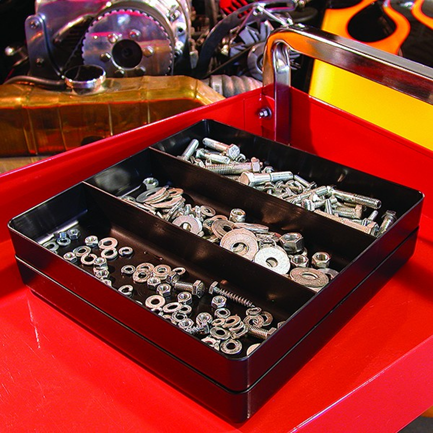 Ernst Tool Organiser Tray Black 3 Compartment 5021