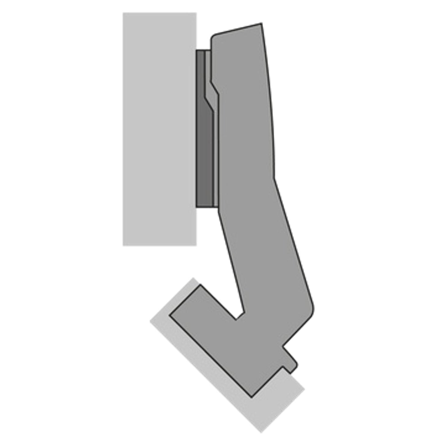 Hettich Sensys 8639i W45 Hinge 95 Degree Overlay Soft Close 9088019