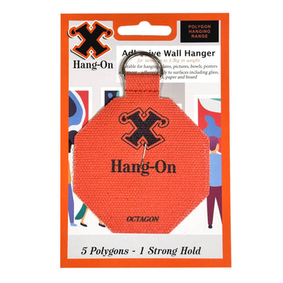 X Hang-On Adhesive Wall Plate Hanger 80mm (Octagon) For Plates, Pictures Etc