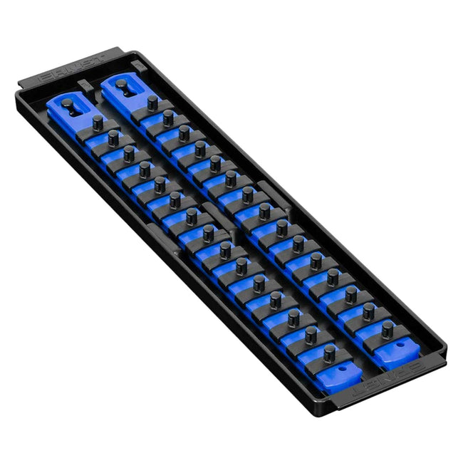 Ernst 8495 1/4" Socket Boss Storage Organiser Rail 2-Rail Twist Lock 13" Blue