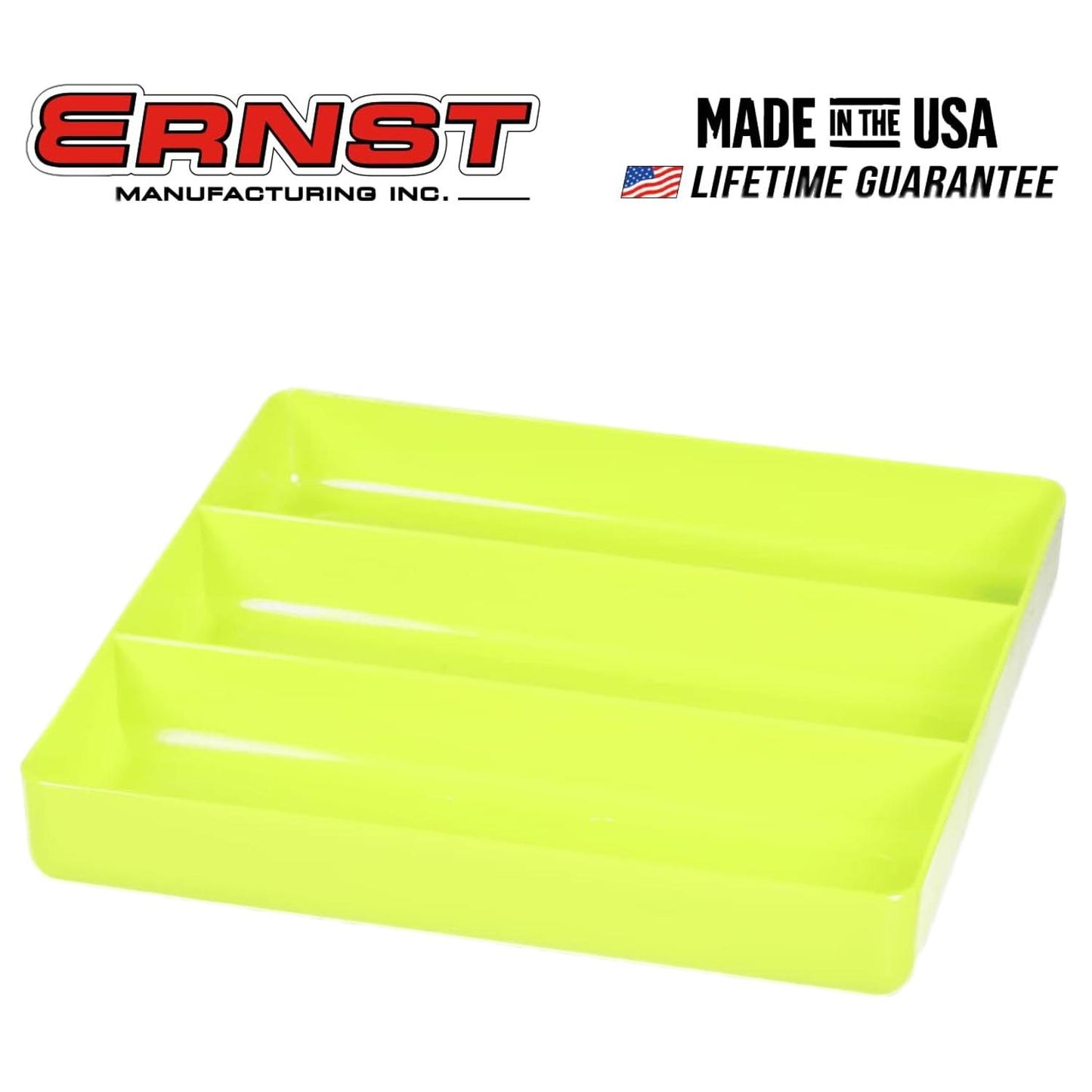 Ernst 5023HV Tool Organiser Tray Hi-Viz 3 Compartment 