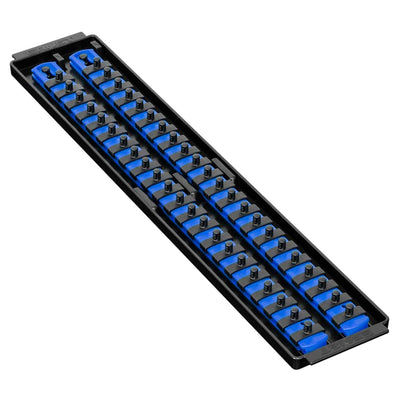 Ernst 8455 1/4" Socket Boss® Storage Organiser 2-Rail Twist Lock 18" Blue