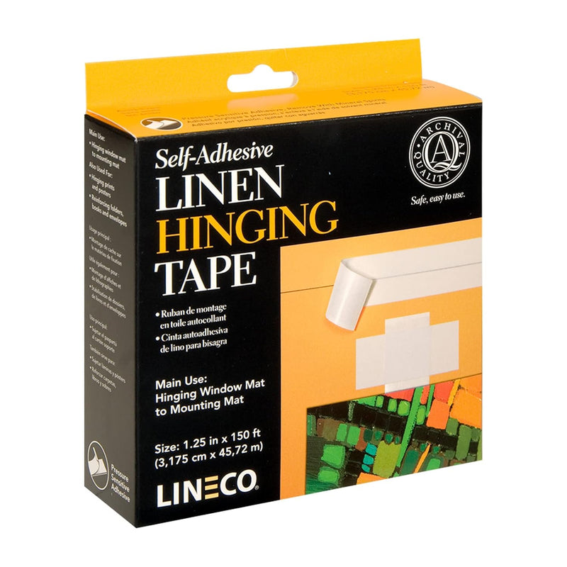 Lineco Linen Hinging Tape Self Adhesive 3.17 cm x 45.72 m
