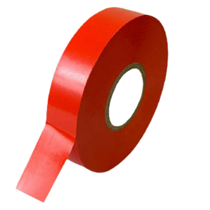 Electrical Insulation Tape PVC Flame Retardant Red 20m (10 Pack)