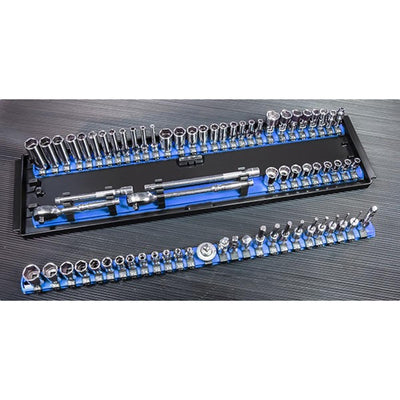 Ernst 8451 3-Rail Socket Boss® Storage Organiser Twist Lock 18" Blue
