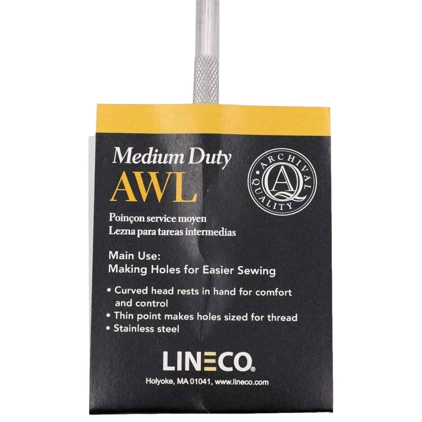 Lineco Awl Fine Point Stainless Steel for Sewing & Bookbinding