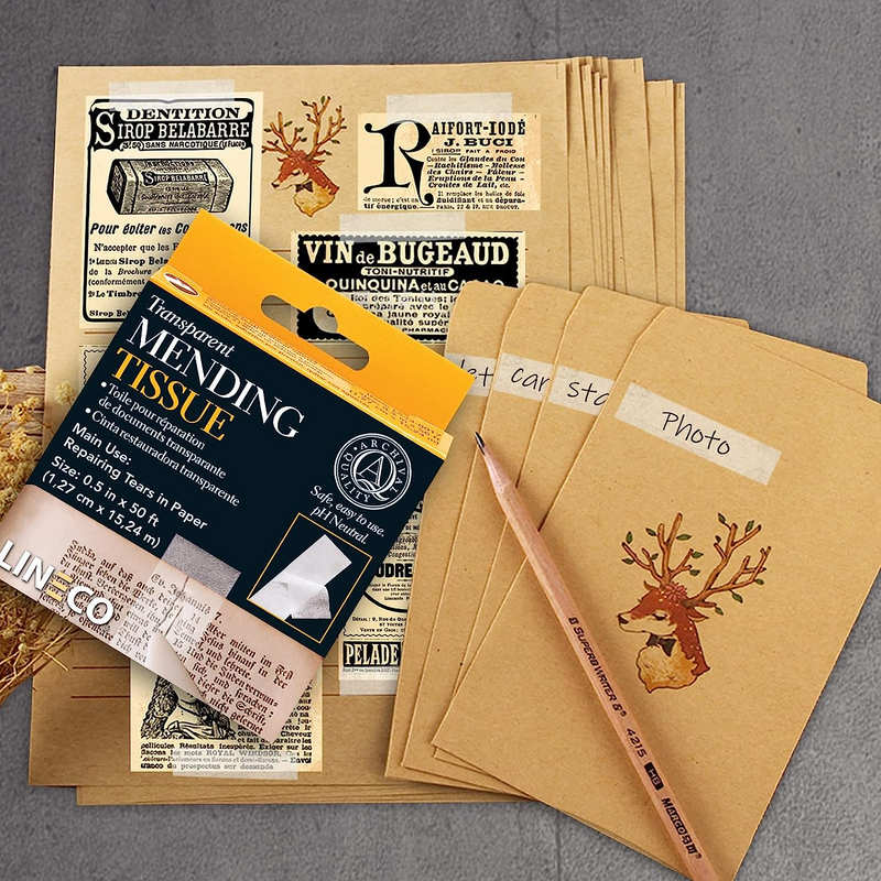 Lineco Document Mending Tissue Transparent Document Repair 13mm x 15m