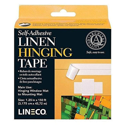 Lineco Linen Hinging Tape Self Adhesive 3.17 cm x 45.72 m