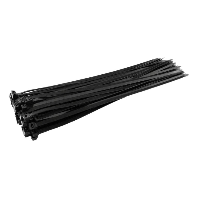 Black Cable Ties 450mm x 9.0mm Strong Zip Ties (100 Pack)