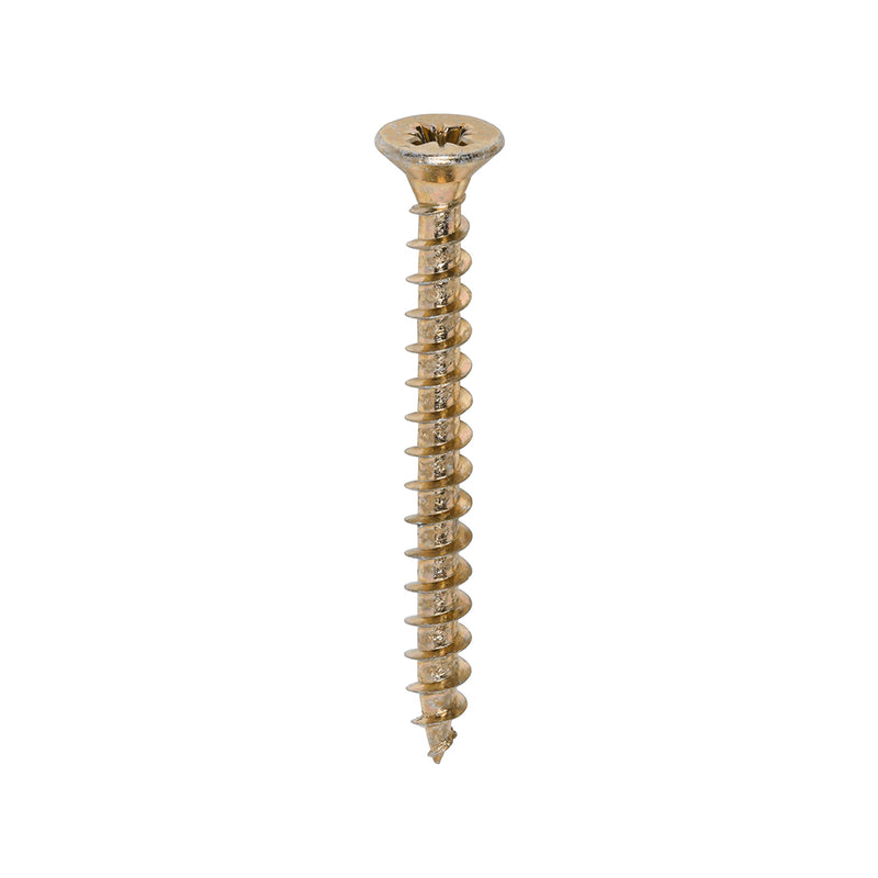 TimCo 5.0 x 50mm Yellow Wood Screw Pozi CS (200 Pack)